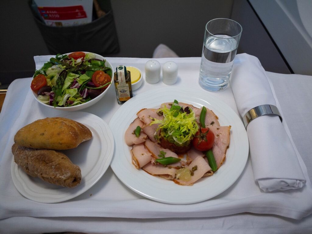 Repas classe affaire